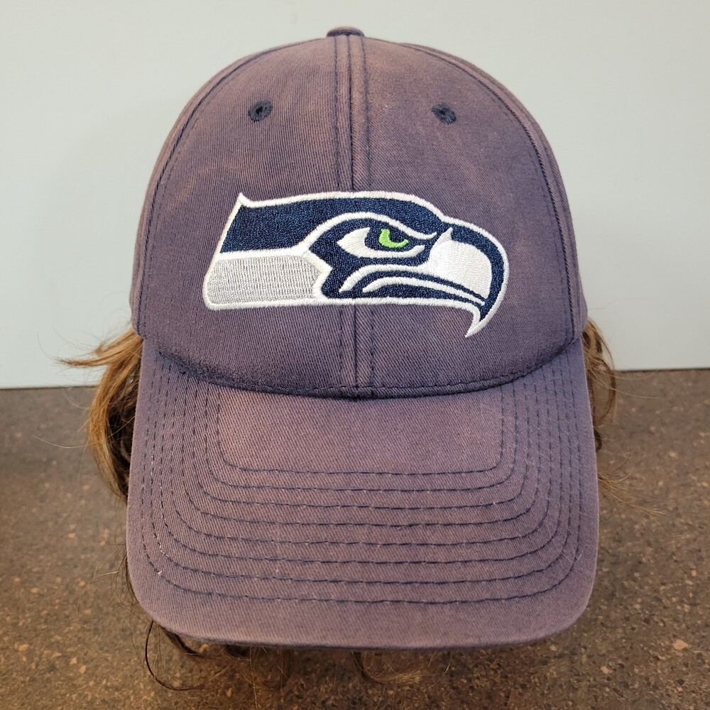 Seattle Seahawks NFL Team Apparel Baseball Cap Men One Size Black Adjustable Hat